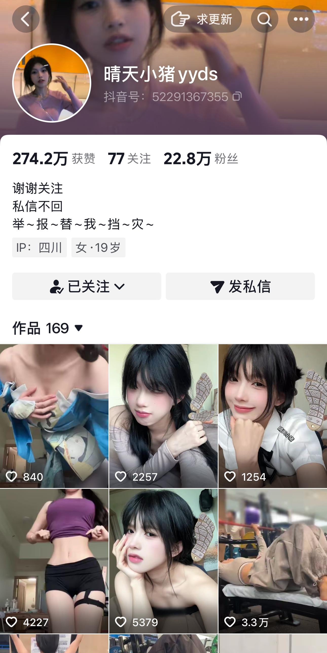 抖音晴天小猪私人定制