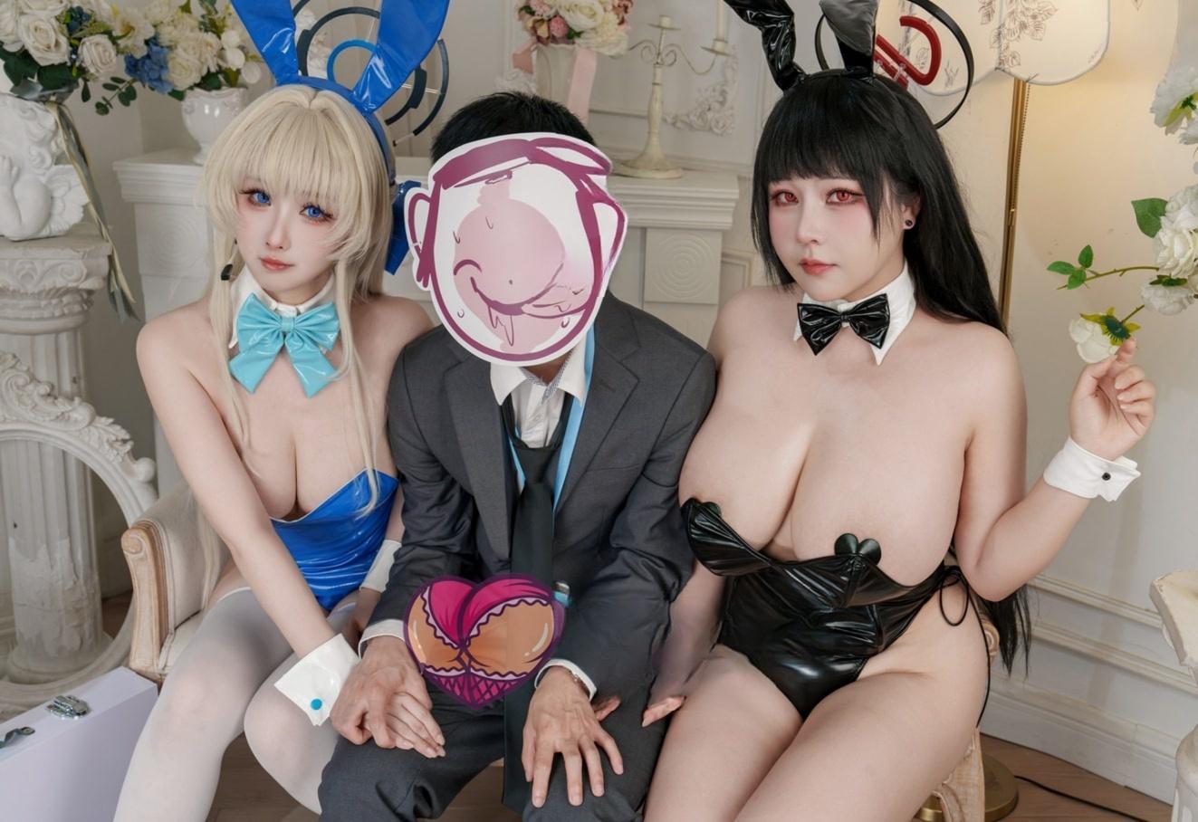 KANEKO_咔喵 – ＆rioko凉凉子 双人蔚蓝档案-最佳coser