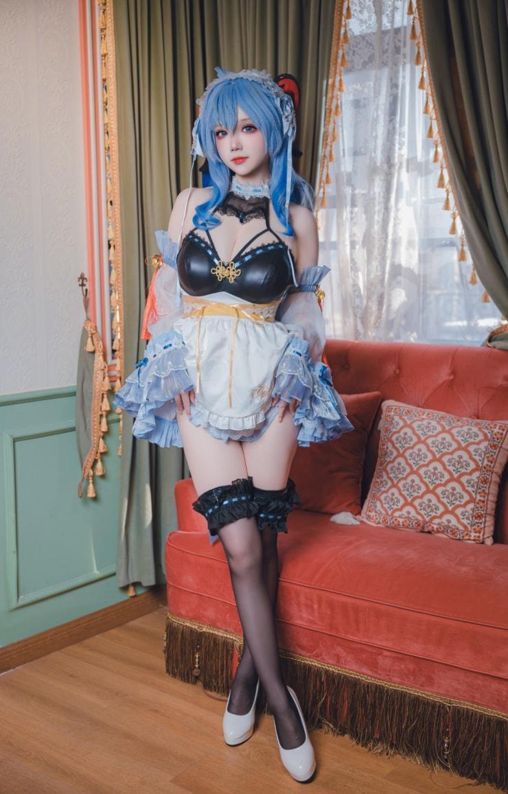 雪晴Astra 原神 甘雨 女仆-完美coser