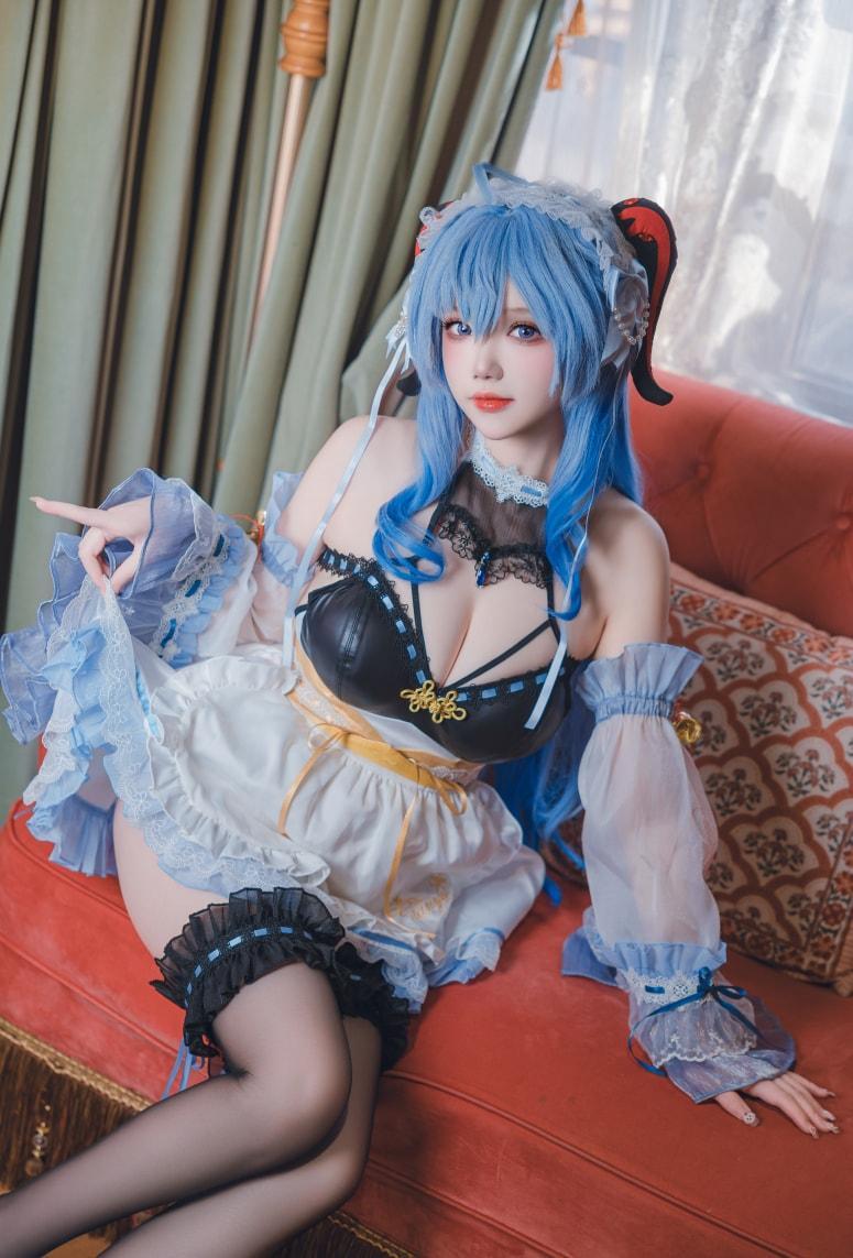 雪晴Astra 原神 甘雨 女仆-完美coser
